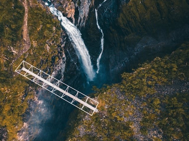 Bridge over cliffs